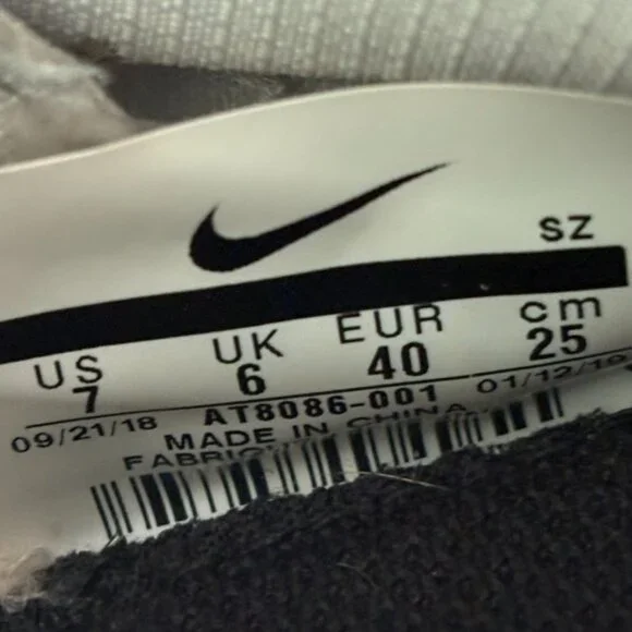 Nike Air Fear of God Moc Platinum/Black Women Size 8.5 Men 7 Unisex EUC - Picture 6 of 8